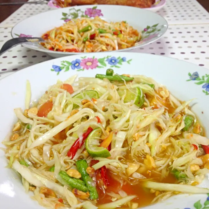 ส้มตำ SOMTUM papaya salad|rubywineさん