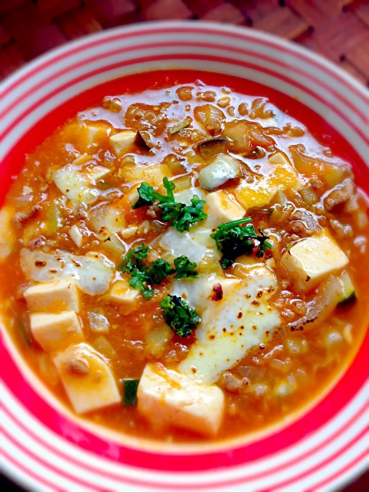 Italian style?!bean curd(Mapo Tofu) for kids🇮🇹ｲﾀﾘｱﾝ麻婆豆腐|🌈Ami🍻さん