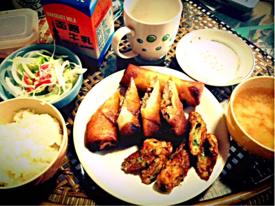 春巻き、磯辺揚げ、函館牛乳！|のんやんさん