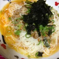 Snapdishの料理写真:納豆素麺|HaNaCUSo✿さん