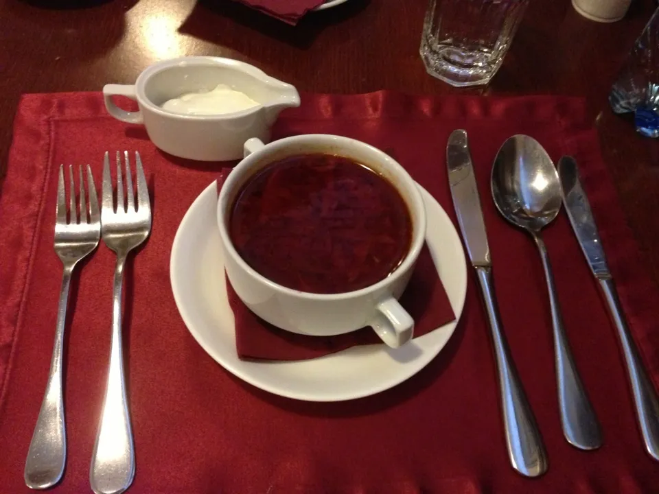 Borscht w sour cream.|David McGuireさん