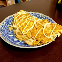 Snapdishの料理写真:とん平焼き風オムレツ|むすかさん