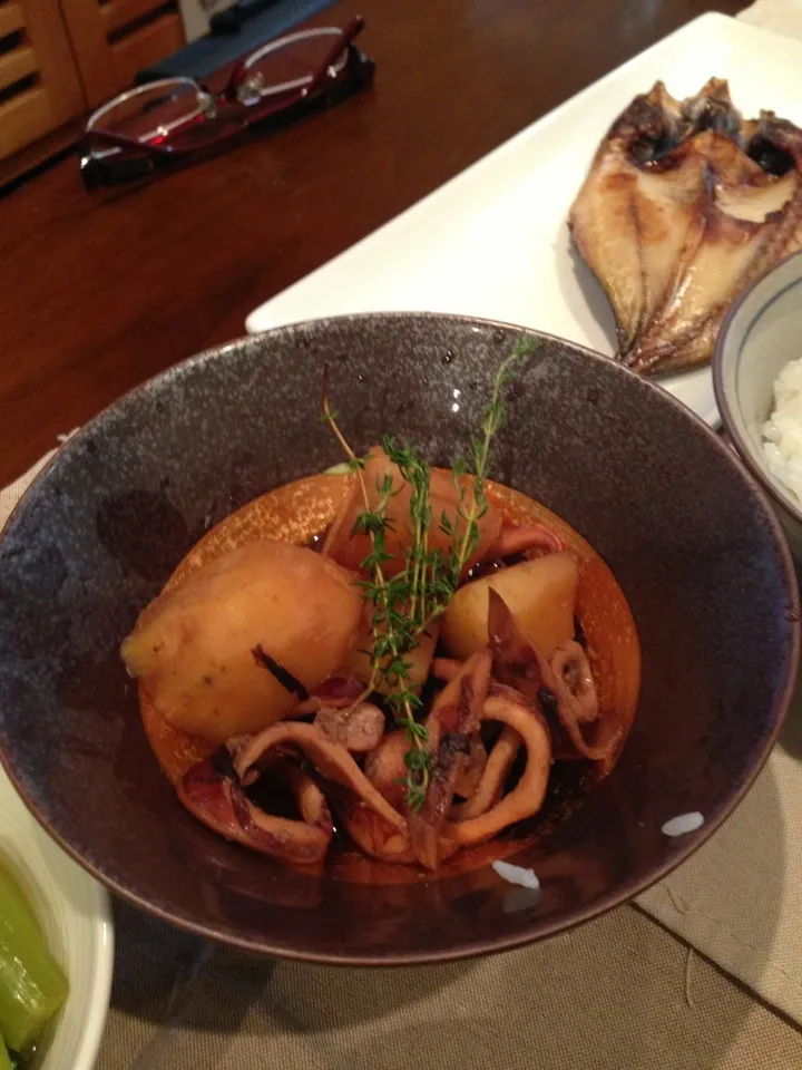 いかとじゃがいもの煮物|ちぇぞぅさん