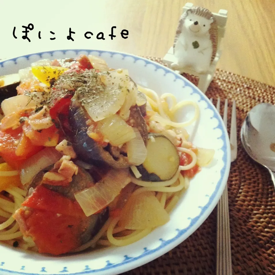 しのさんの夏野菜   ラタトゥイユ〜 でパスタ♬|ぽにょ☆さん