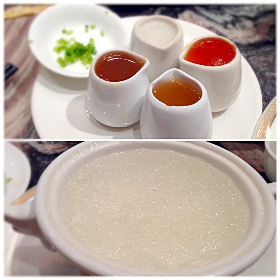 Chinese Styled Bird Nest Soup Served with Assorted Sauces 😋|Pat Zaaさん