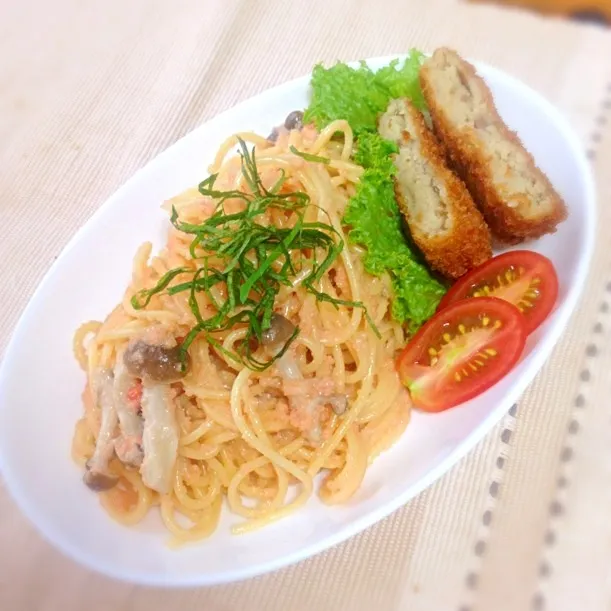 夏休みおうちランチ⋈たらこパスタ⋈|ゆうoさん