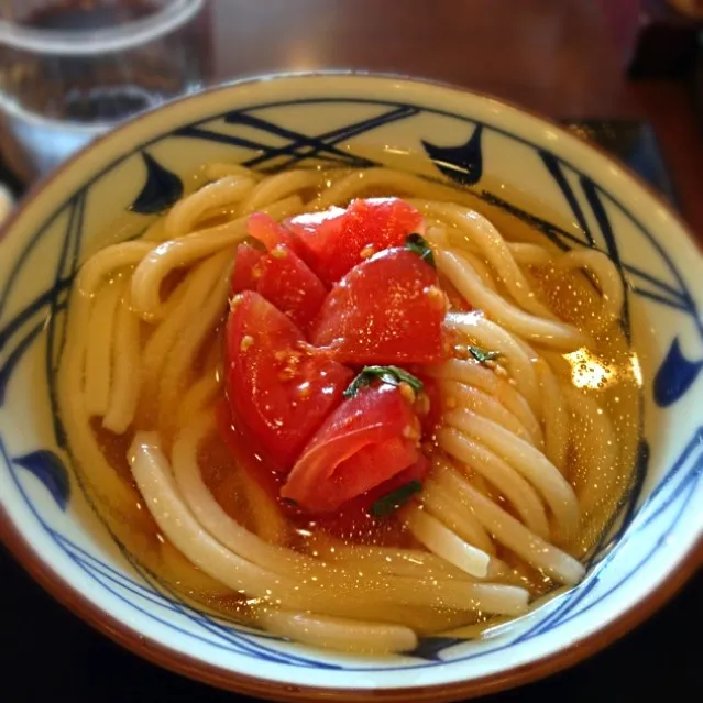 Snapdishの料理写真:丸亀製麺 冷かけざく切りトマト|撫子さん