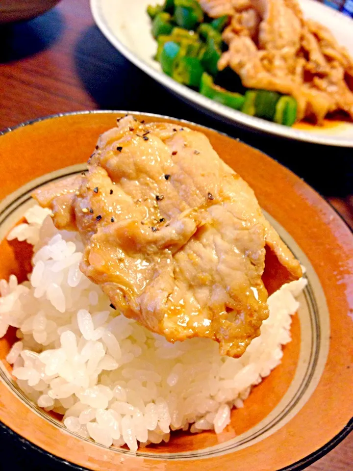 生姜焼き御飯|炊かれたいオトコ おこん 小栁津さん