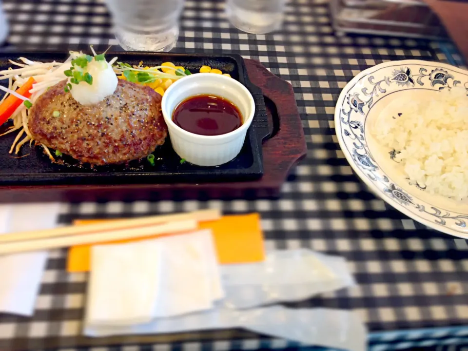 おろしポン酢ハンバーグ@銀座数奇屋|りえさん