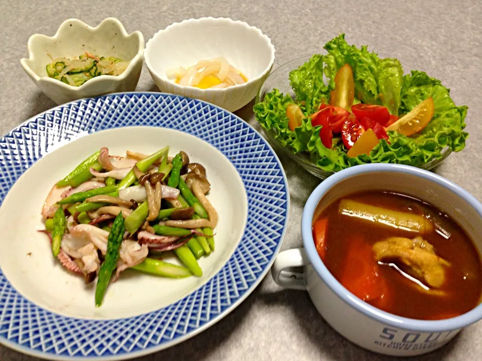 夏野菜の晩ご飯|Orie Uekiさん