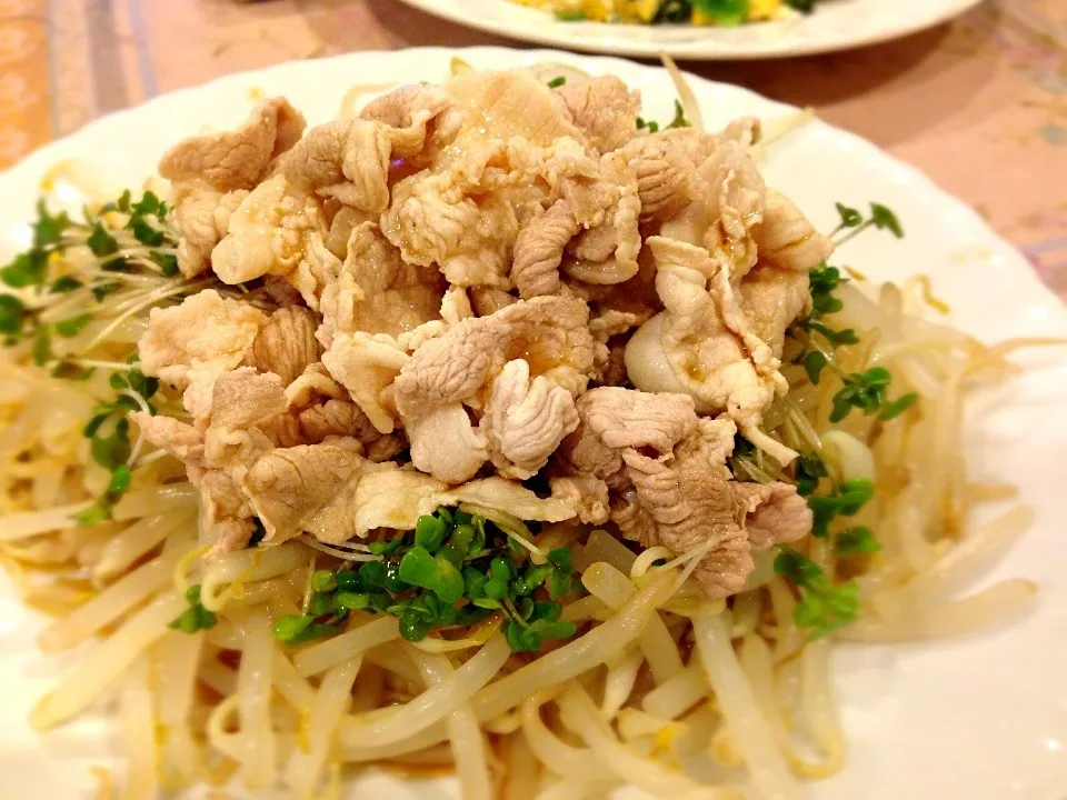 冷ししゃぶ豚肉、ポン酢タレ|🌸ルビーかわな🌸さん