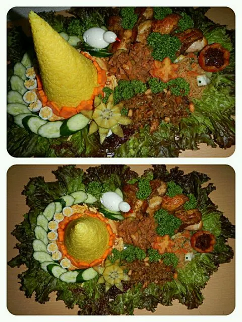 Break fasting ramadhan day 16 ~ 3rd wedding anniversary... Nasi kuning / Tumpeng|Asti 🌸🌸さん