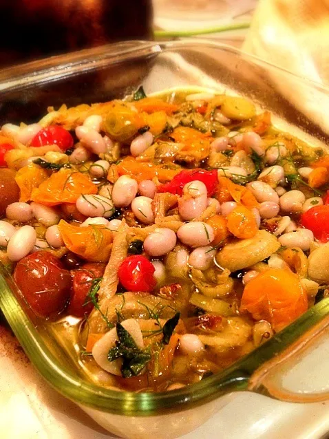 Olive Oil Roasted Organic Tomatoes and Fennel with White Beans|georgianaさん