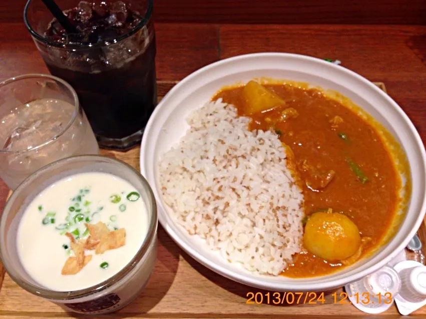 バターチキンカレーとビシソワーズ|ちかさん