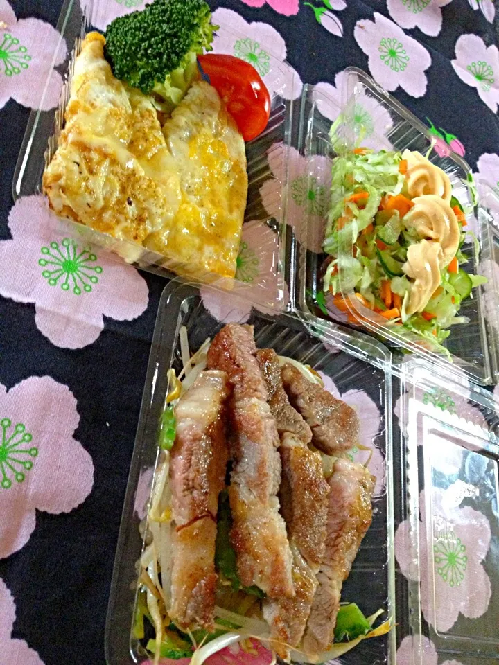 昼ごはんは、トンテキ弁当よ|ハルさん