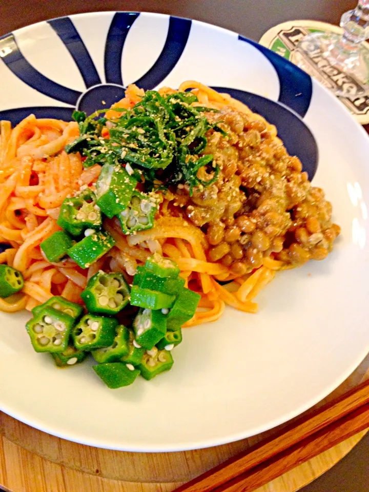 ねばねばビビンうどん|みれいさん