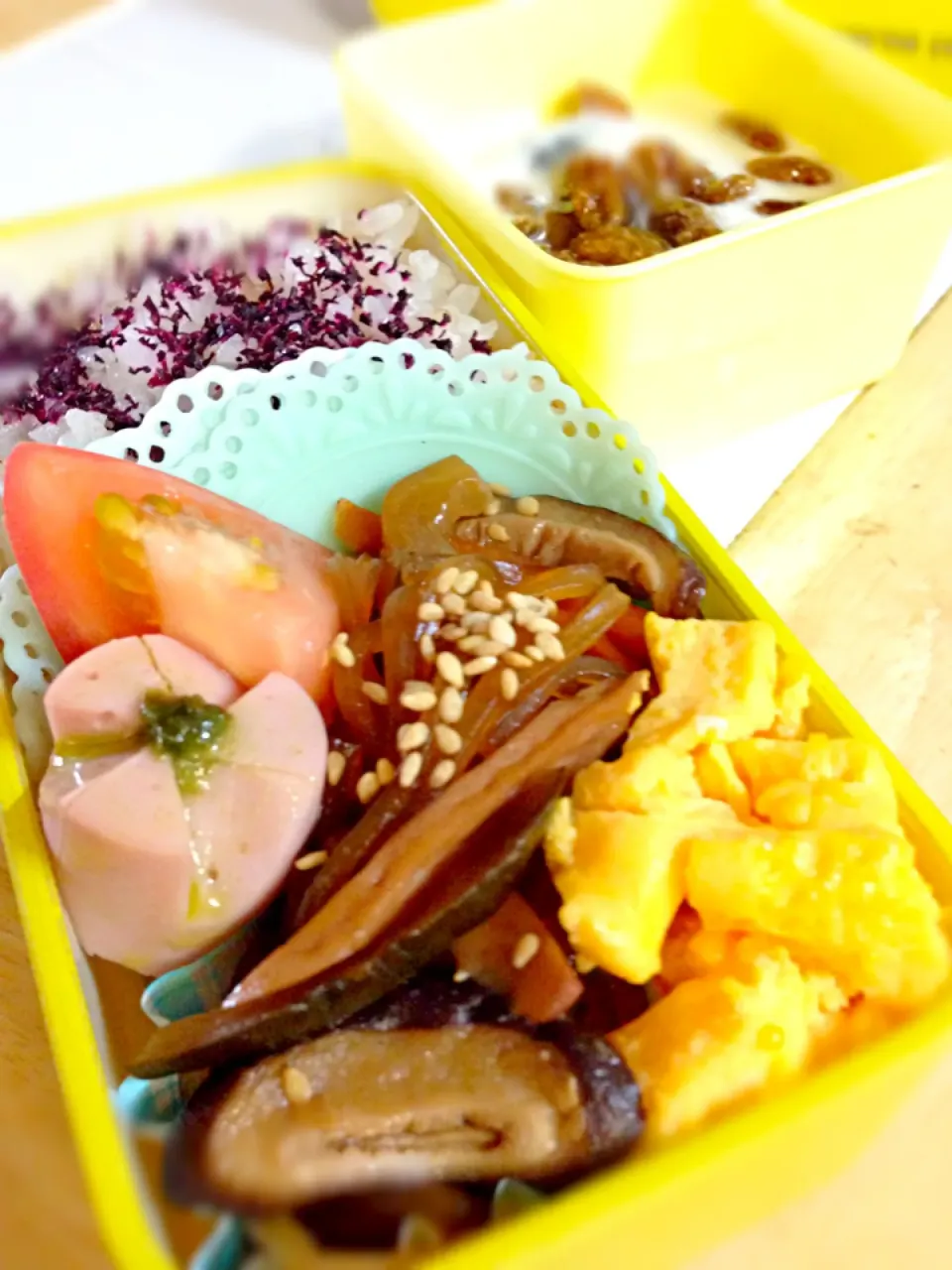 7☆26♪  春雨サラダ弁当꒰(๑´•.̫ • `๑)꒱|せつこさん