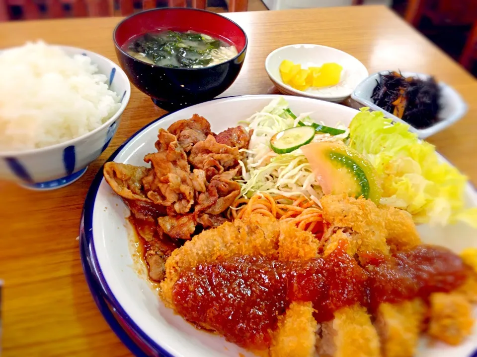 味噌カツと生姜焼き|しょうさん