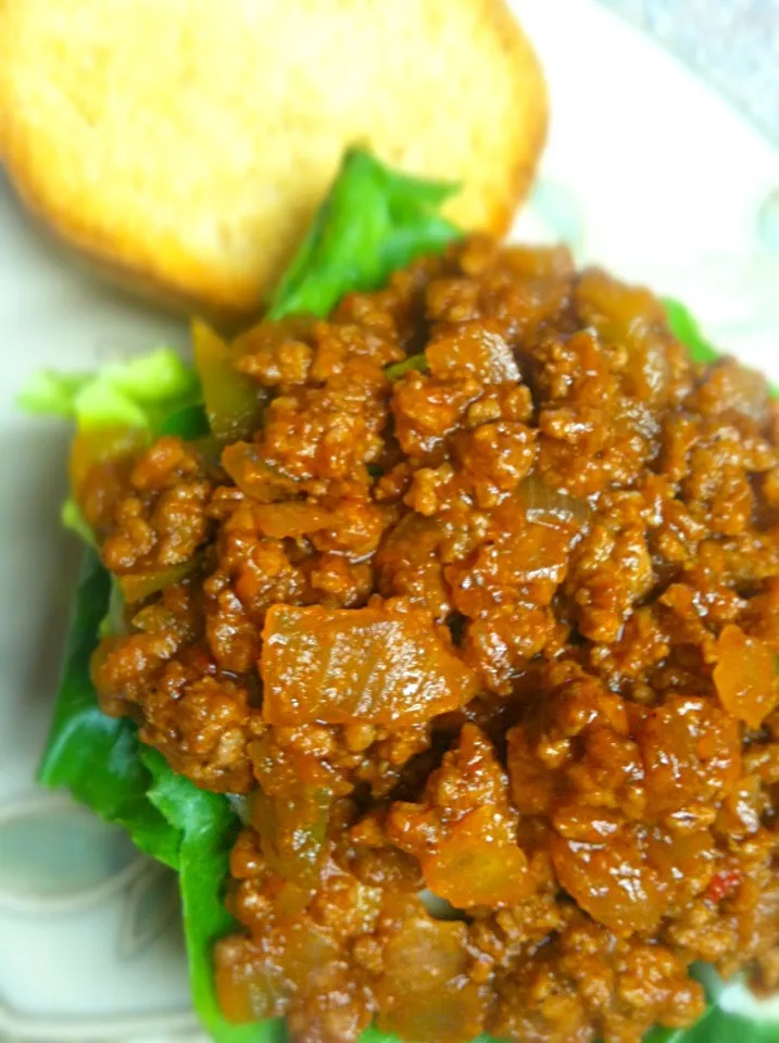 Sloppy Joe home style ;) / レタス敷いた時点で邪道だそうです(´Д` )|mamakumiさん