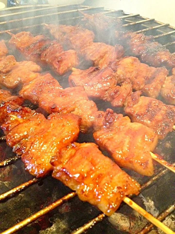 grilled pork skewers|Len(^_−)−☆さん