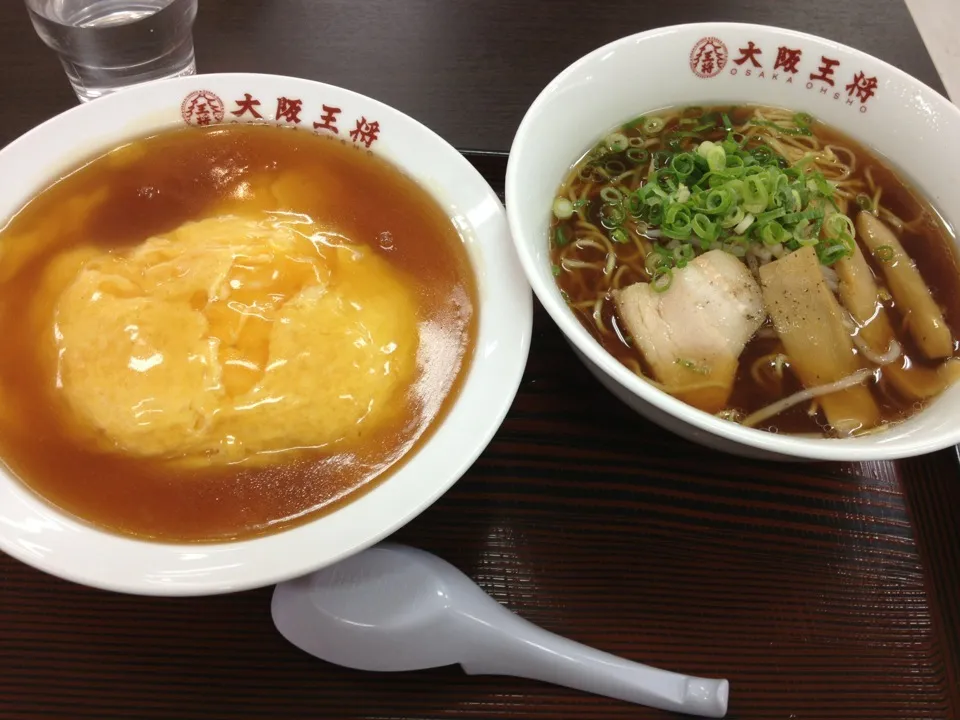 ふわとろ天津飯ラーメンセット|しょうさん