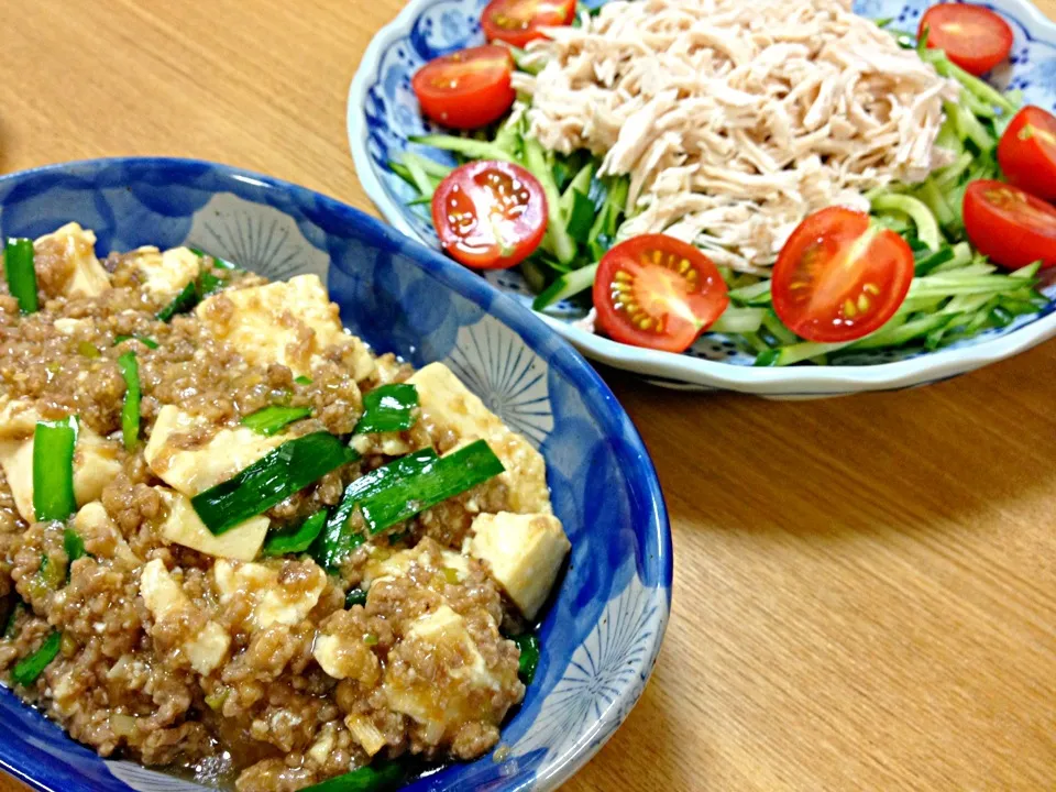 麻婆豆腐と棒棒鶏|rikoさん