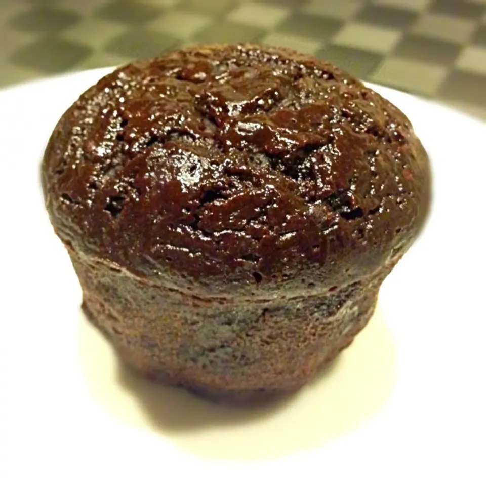 Home made chocolate cup cake without egg milk butter, only 70% chocolate and flour @ home|Larry Chuさん