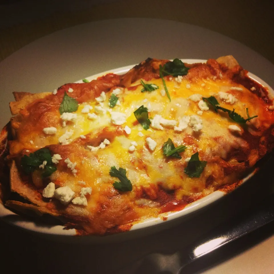veggie enchiladas|ayakin skywalkerさん