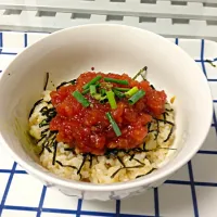 Snapdishの料理写真:まぐろのたたき丼|ゆきさん