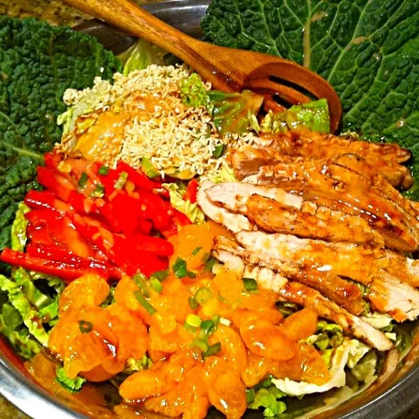 Oriental Chicken Salad w/ Peanut Butter Hoison Drizzle|☀🌴Robyn🌴☀さん