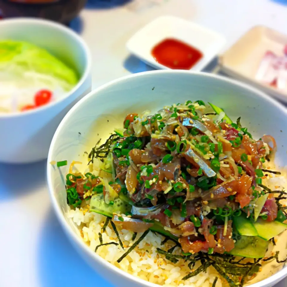 アジのたたき丼♪( ´▽｀)|いずんさん