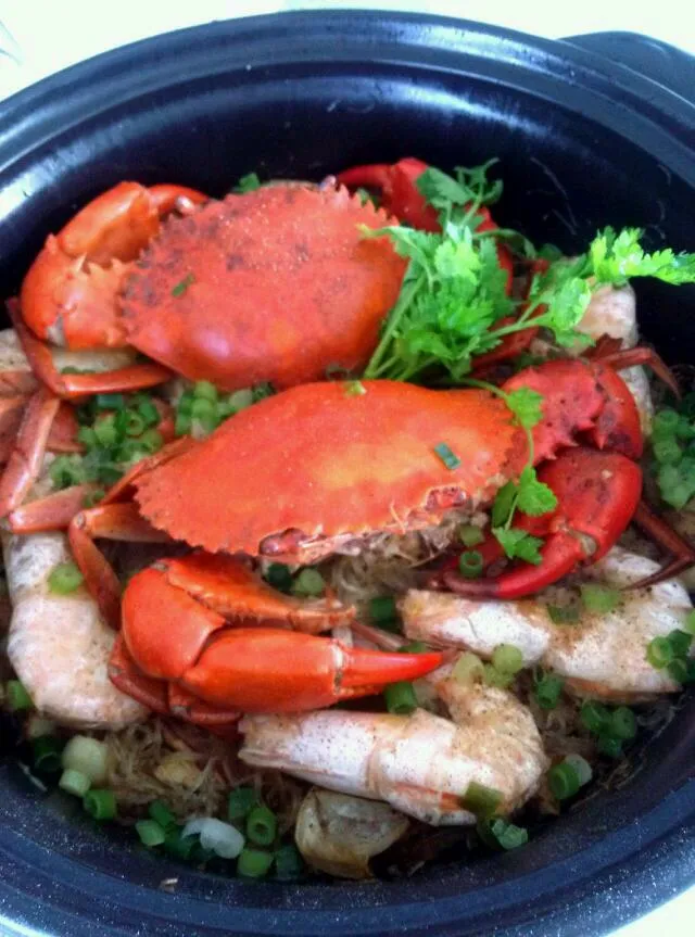 Claypot crab n king prawn|Richardさん