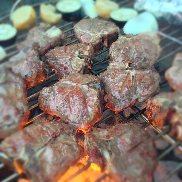 BBQ、今日はラムで。|うきさん