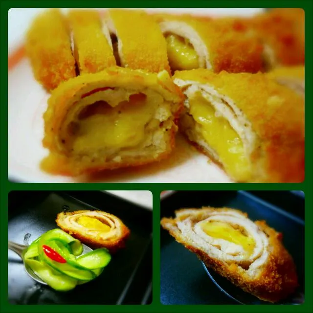 Snapdishの料理写真:สเต็กไก่โลรชีส : Chicken Steak roll with Cheese|Phakphimon Chamnansetthakulさん