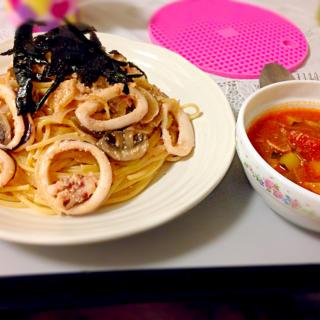 イカ明太クリームパスタのレシピと料理アイディア27件 Snapdish スナップディッシュ