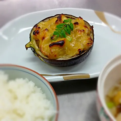 賀茂茄子のマヨ味噌詰め|橋本実さん