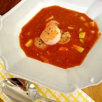 Snapdishの料理写真:Gazpacho with shrimp|Mary Amandaさん