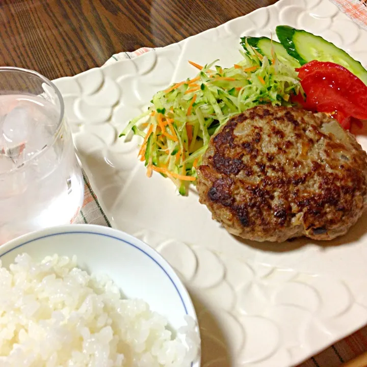 Snapdishの料理写真:減塩ハンバーグ|よ～さん