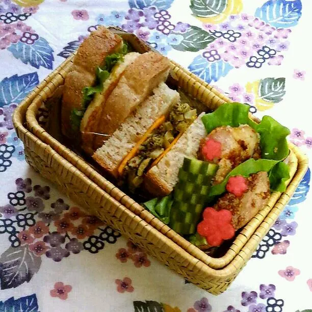 旦那さんの朝ごパン弁当♪|kyujaさん