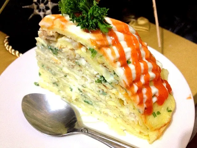 Snapdishの料理写真:Tuna Mayo -Mille Crepes|Dwitya Pramitaさん