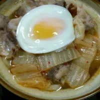 鍋焼き風チゲうどん|ゆーじさん