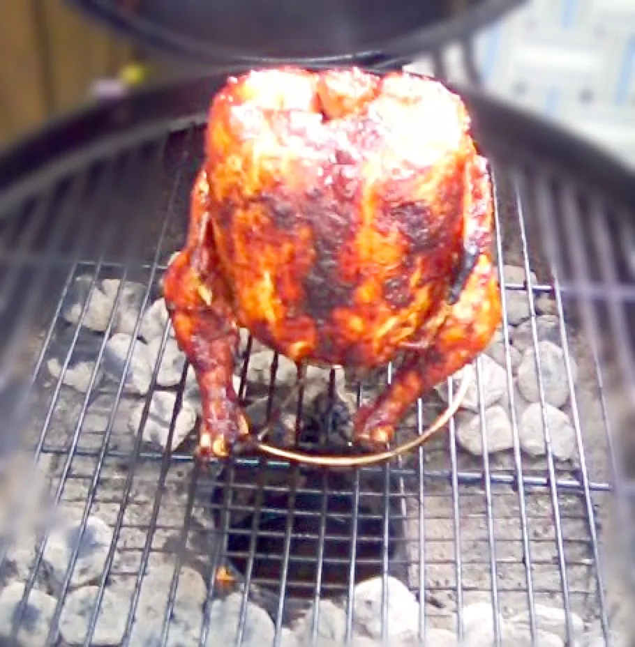 Uncle Gary's Gourmet Zesty Peach BBQ beer can chicken|Gary Langerさん