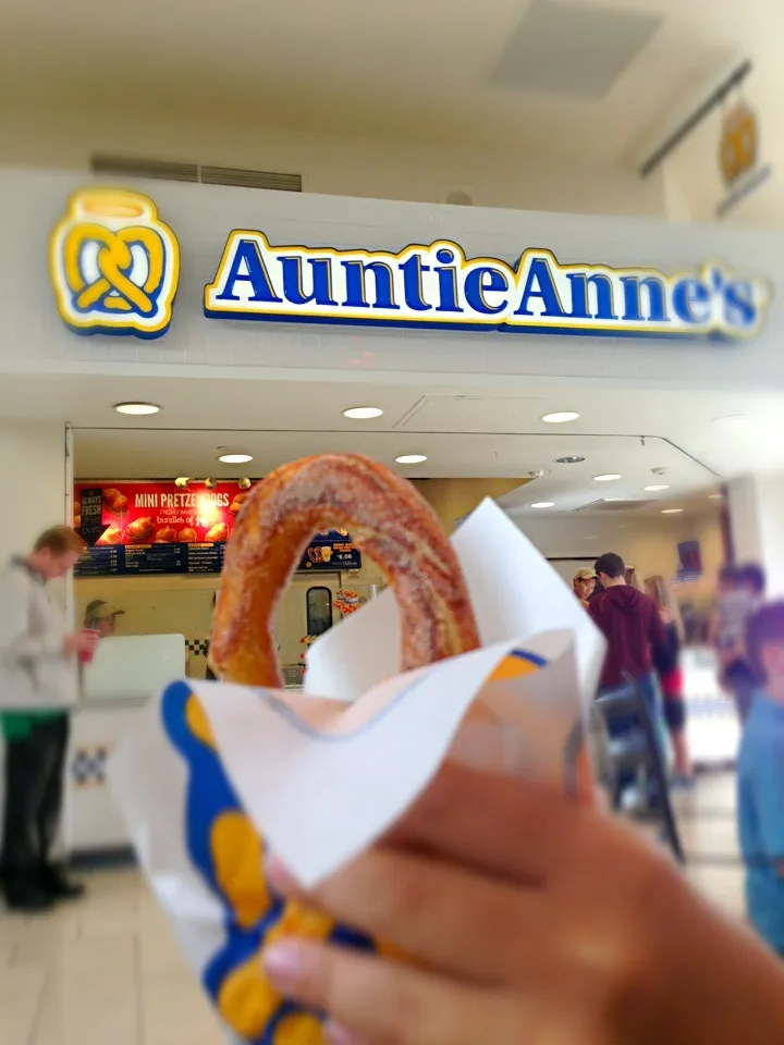 Snapdishの料理写真:Pretzel with cinnamon sugar|Tomoko Pratellesi Kurodaさん