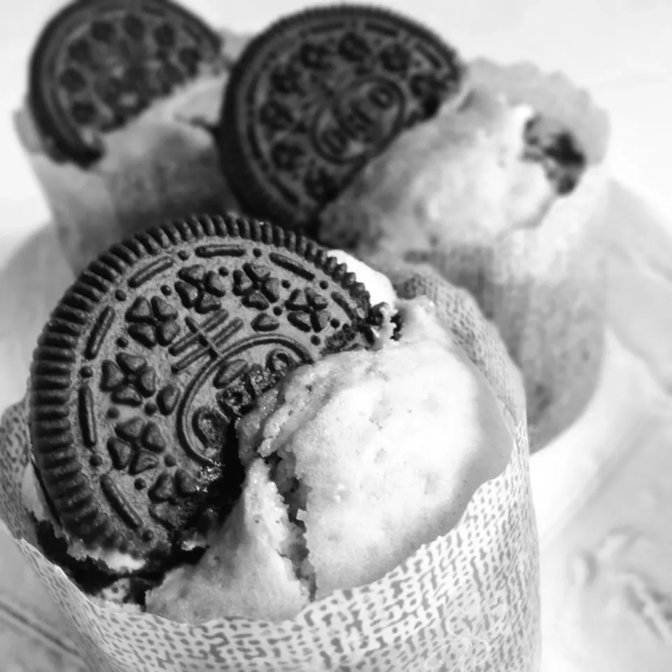 Monotone Oreo muffin|nori.co.jpさん