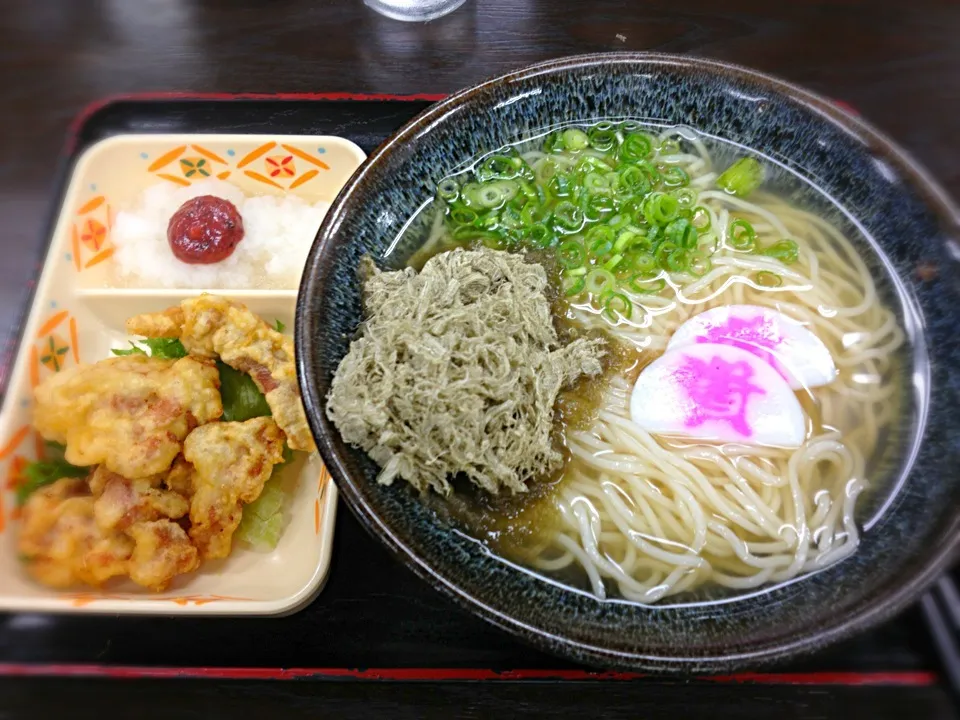 冷やしかけ細めん鶏天梅おろしセット|しおんさん