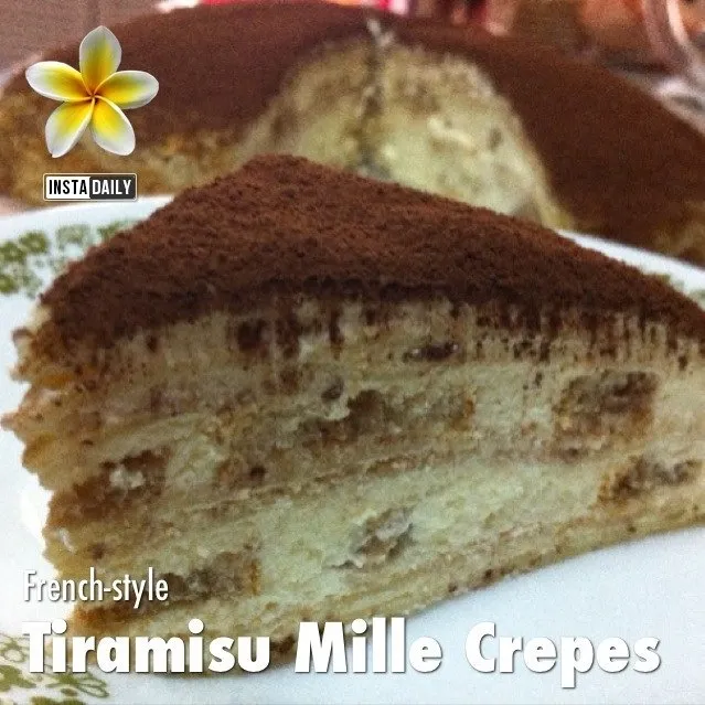 Snapdishの料理写真:Tiramisu Mille Crepes|LFunさん