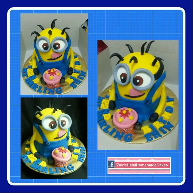 3d minion cake|Zainabさん