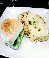 Creamy Carbonara with Hawaiian Burger.|Nettie Panaliganさん