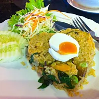 chicken green curry fried rice