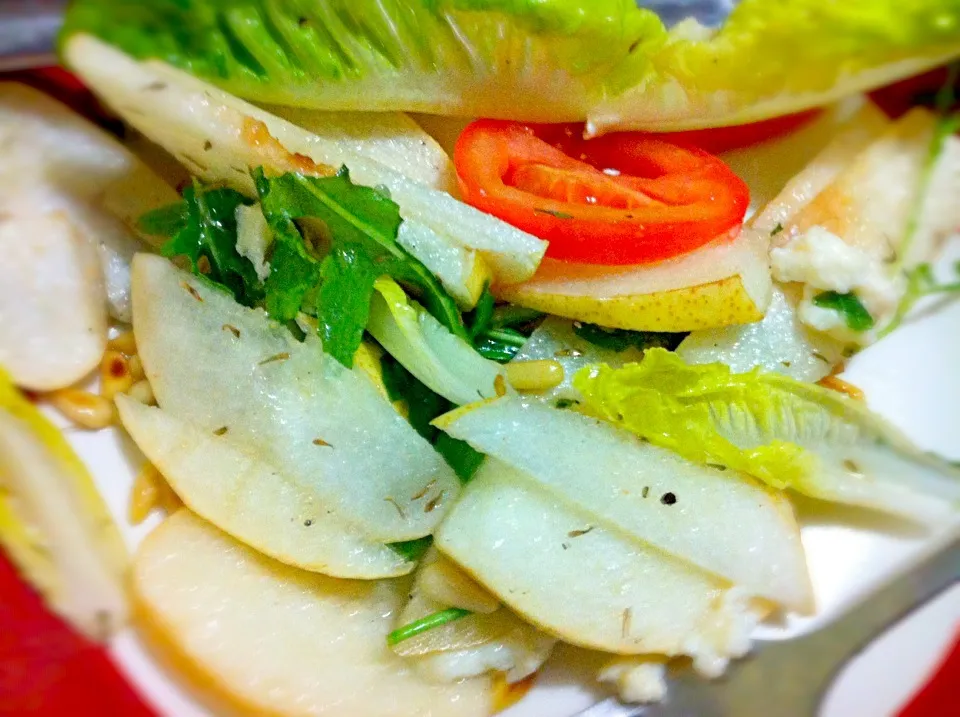 Arugula and Pears Salad with Honey Lemon Dressing|rcxy bさん